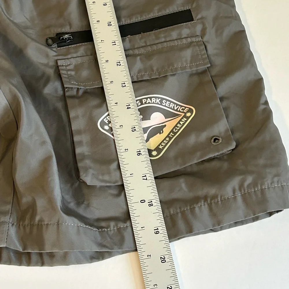 FRESH Florida Rags Men's Gray Swim Board Shorts with Cargo Pocket